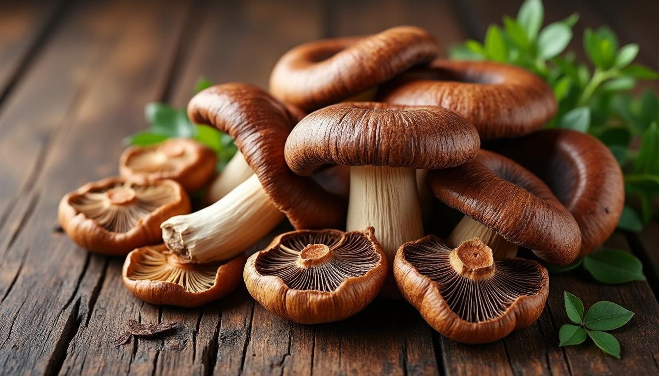 découvrez les bienfaits du shiitake, un champignon aromatique prisé pour ses vertus culinaires et médicinales. parfait pour enrichir vos plats et booster votre santé.